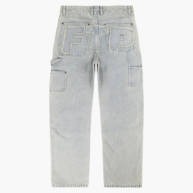 Ftp Frayed Denim Logo Carpenter Pant Dirt Wash
