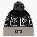 FTP Hell Pom Beanie Black