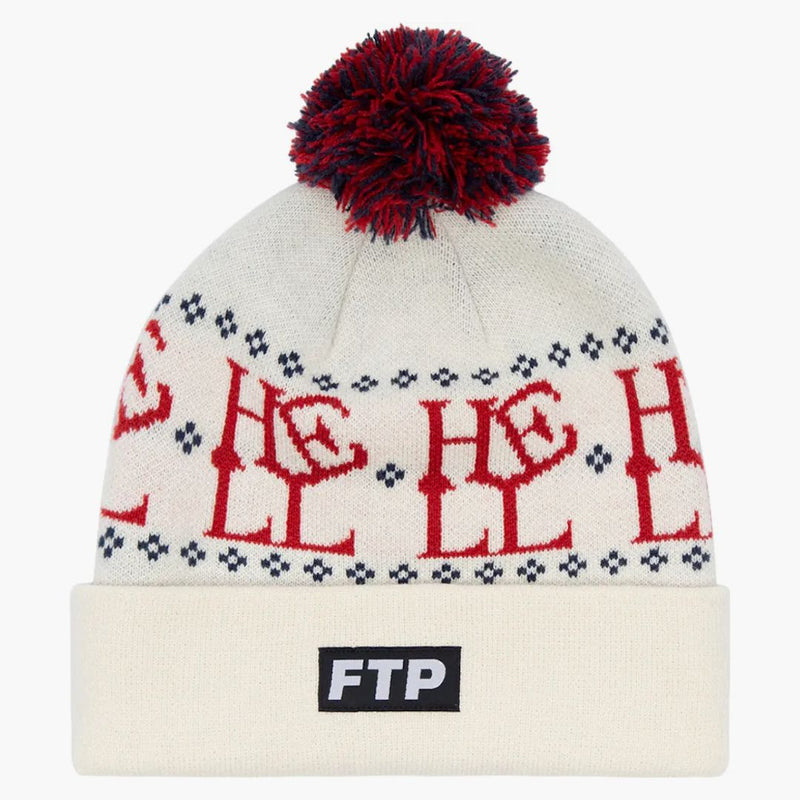 FTP Hell Pom Beanie Cream