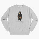 FTP Hooded Bear Crewneck Heather Gray