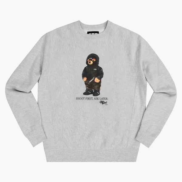FTP z kapturem z kapturem Crewneck Heather Grey