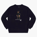 FTP Hooded Bear Crewneck Navy
