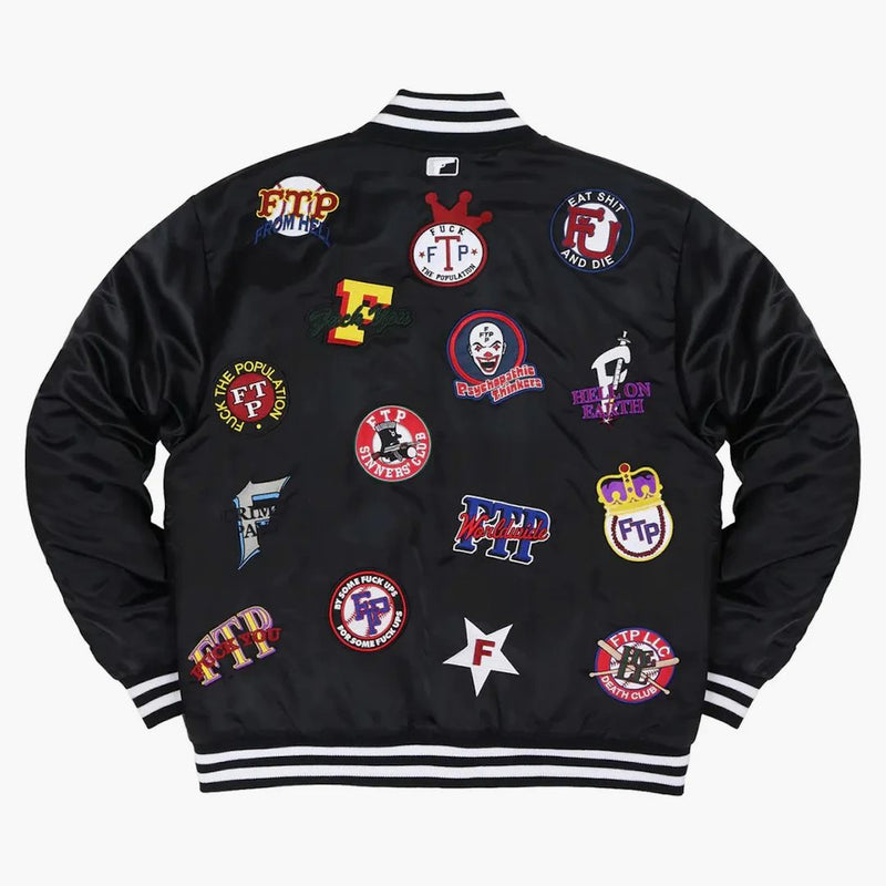 FTP League Varsity Jacket Black