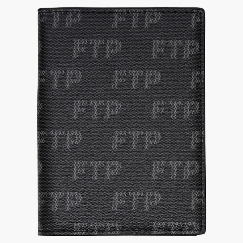 FTP Logo Repet Passport Holder Black