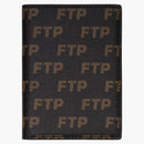 FTP Logo Repeat Passport Holder Brown