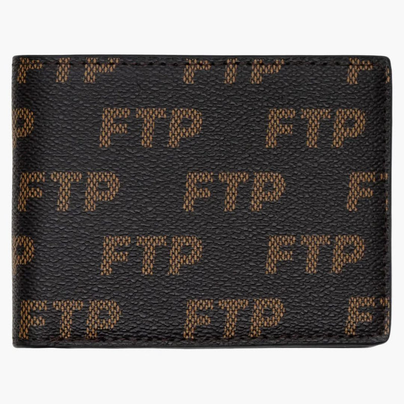 FTP Logo Repet Wallet Brown