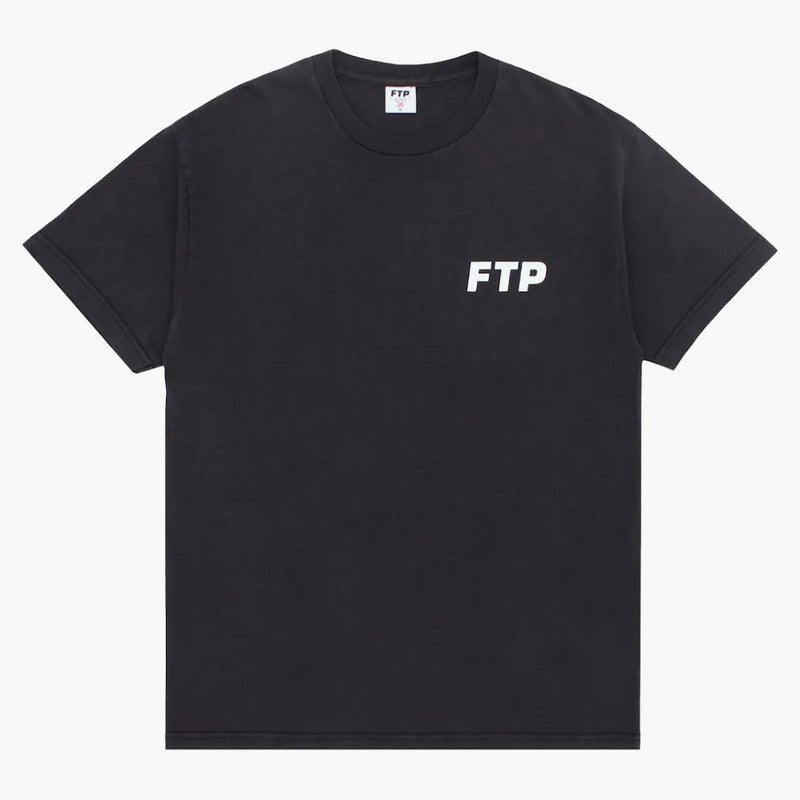 Ftp Overdyed Logo Tee Black