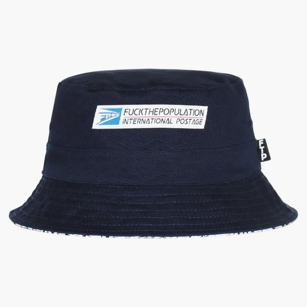 Ftp Postal Reversible Bucket Hat White