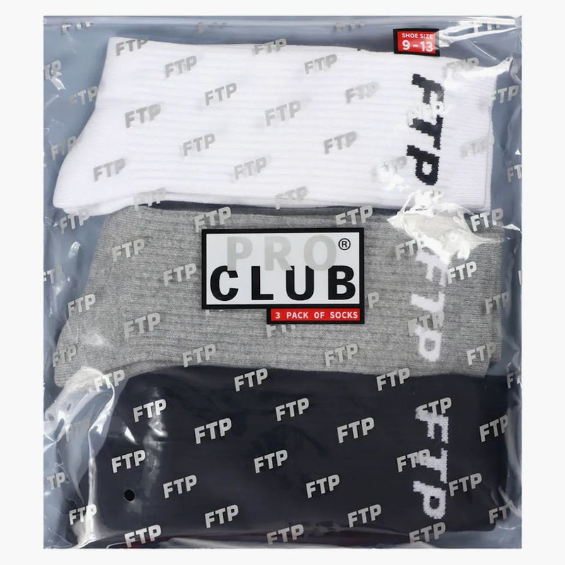 Ftp Pro Club Socks (3 Pack) Multicolor