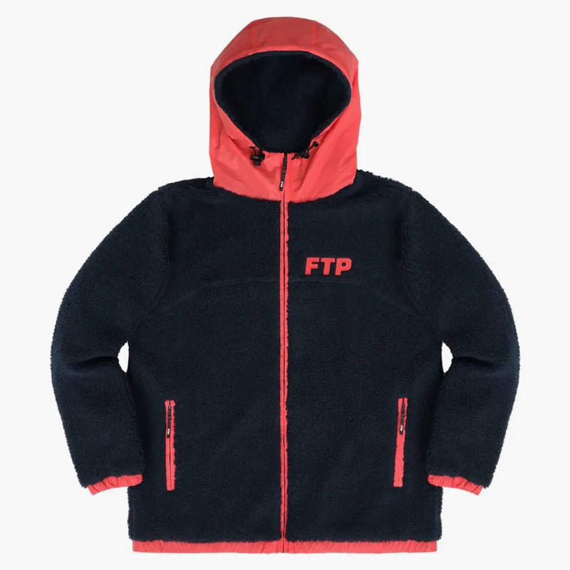 Ftp Reflective Polar Fleece Jacket Navy