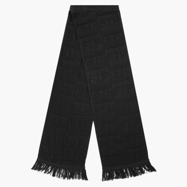 Ftp Repeat Logo Knit Scarf Black