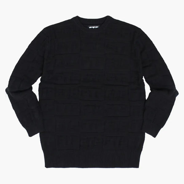 Ftp Repeat Logo Knit Sweater Black