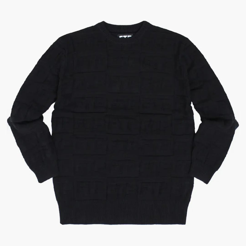 Ftp Repeat Logo Knit Sweater Black