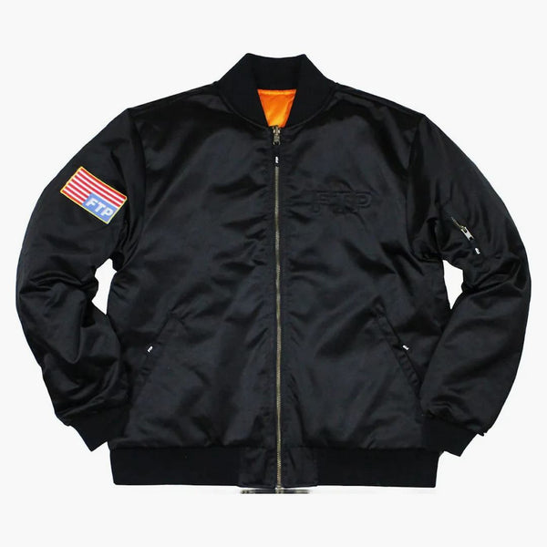 Ftp Reversible Bomber Jacket Black