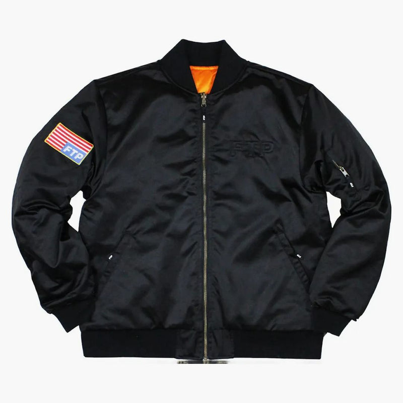 Ftp Reversible Bomber Jacket Black