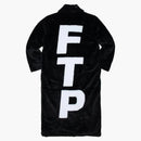Ftp Reversible Fur Trench Coat Black