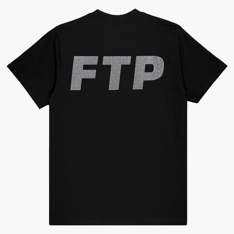 Ftp Rhinestone Logo Tee Black
