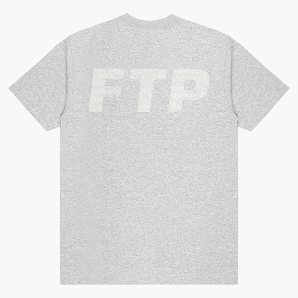 Ftp Rhinestone Logo Tee Heather Grey