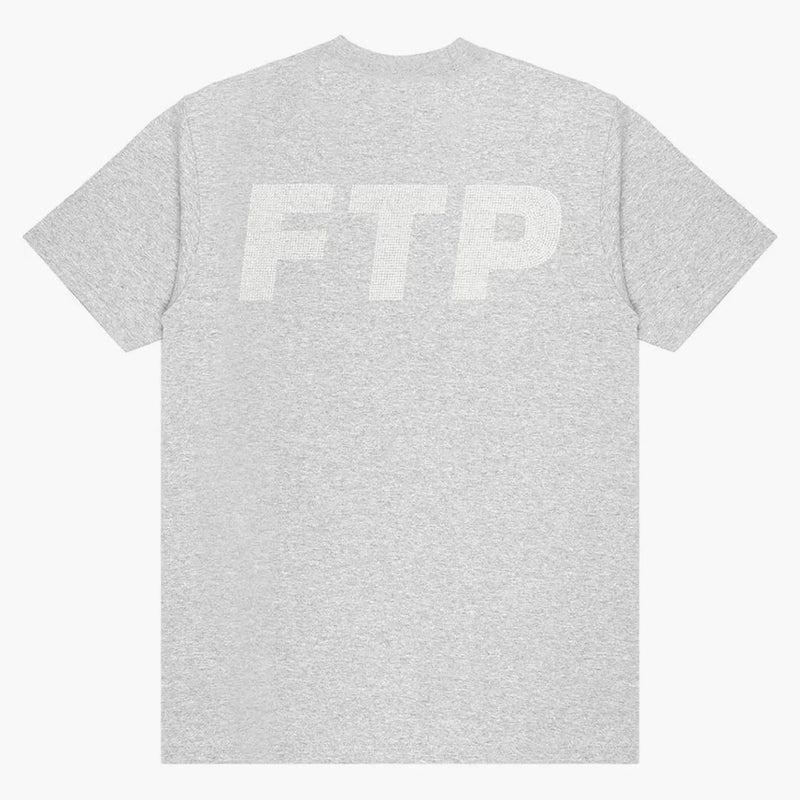 Ftp Rhinestone Logo Tee Heather Grey