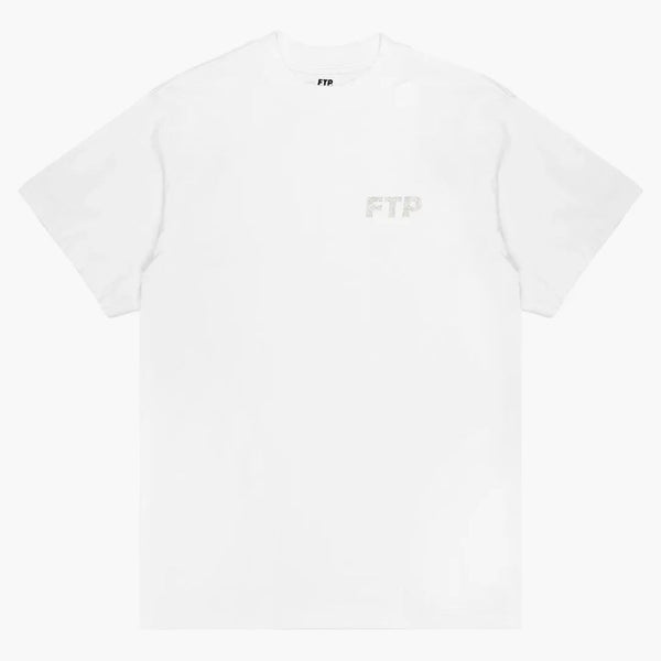 Ftp Rhinestone Logo Tee White