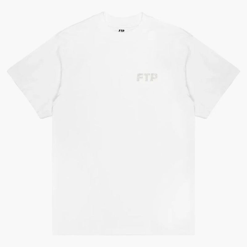 Ftp Rhinestone Logo Tee White