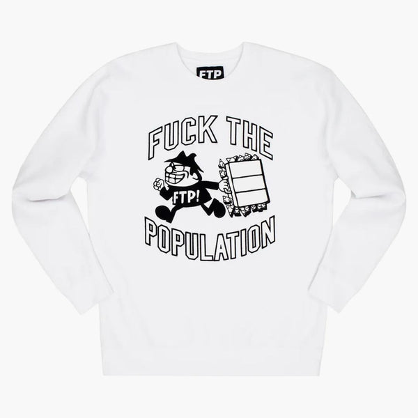 Ftp Robbery Crewneck White