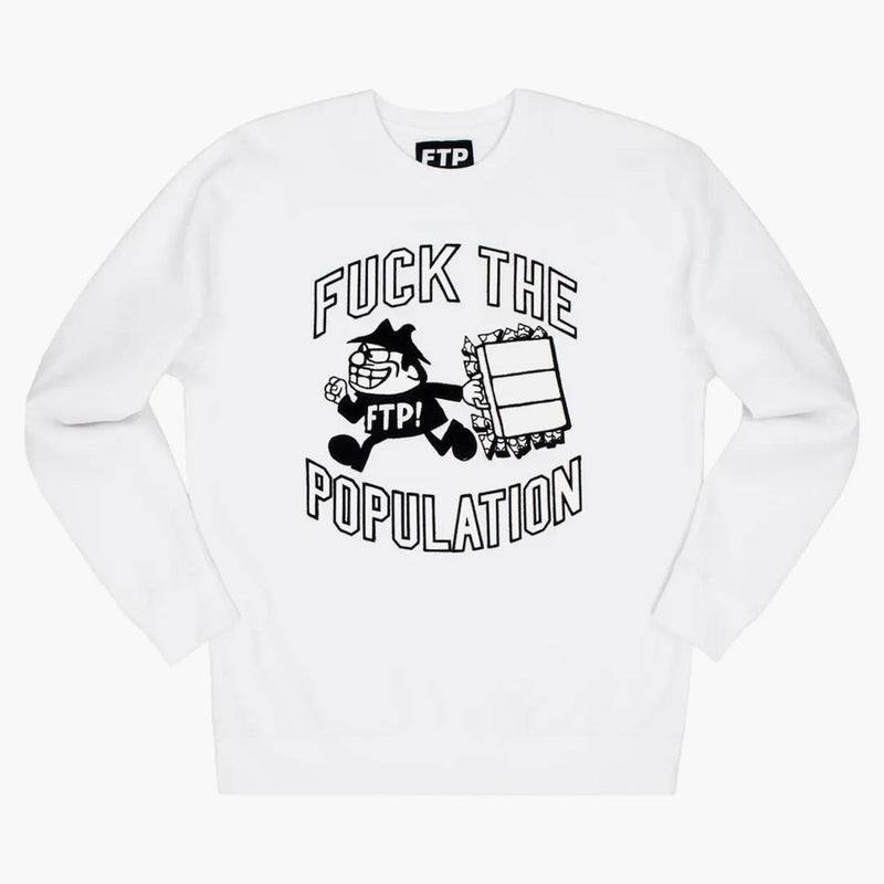 Ftp Robbery Crewneck White