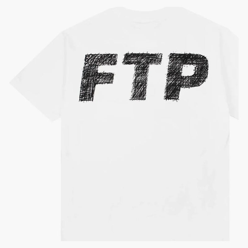 Ftp Scribble Logo Tee White