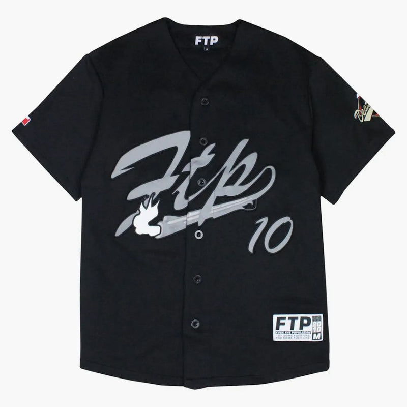Ftp Script Baseball Jersey Black