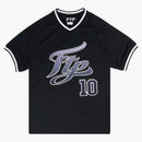 FTP script pullover baseball jersey black