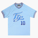 FTP script pullover baseball jersey light blue