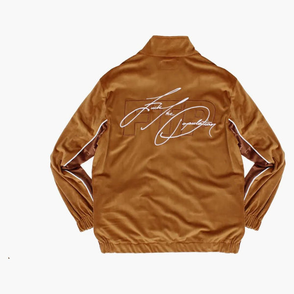 FTP Signature Velor Jacket Brown