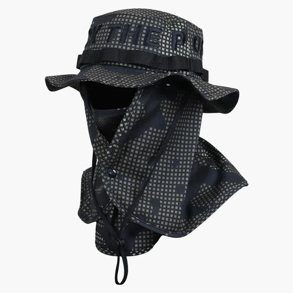 FTP Spell Out Face Mask Boonie Has Night Camo