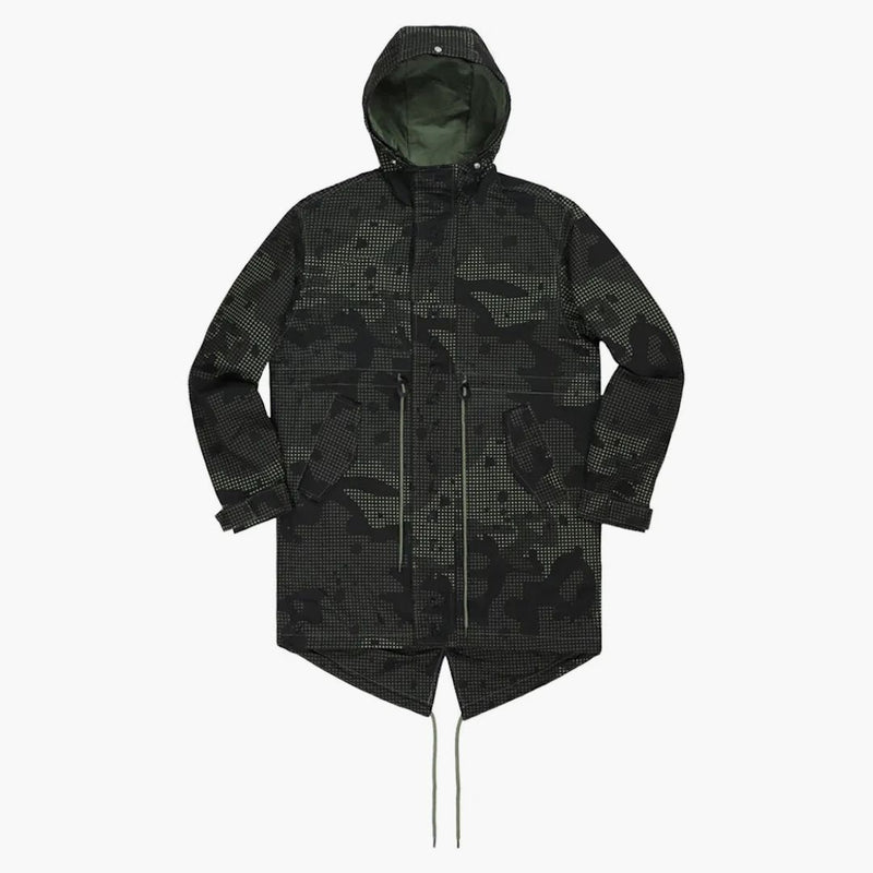 FTP Spell Out Fishtail Parka Night Camo