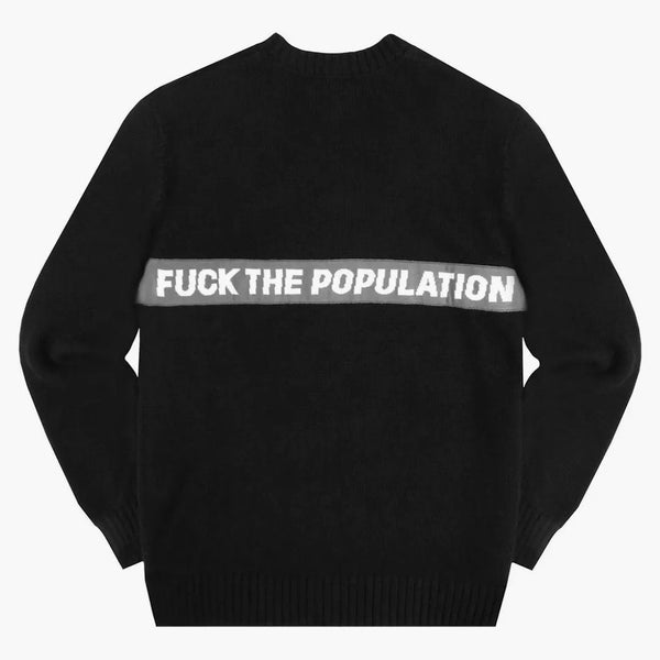 FTP Spell Out Knit Sweater Black