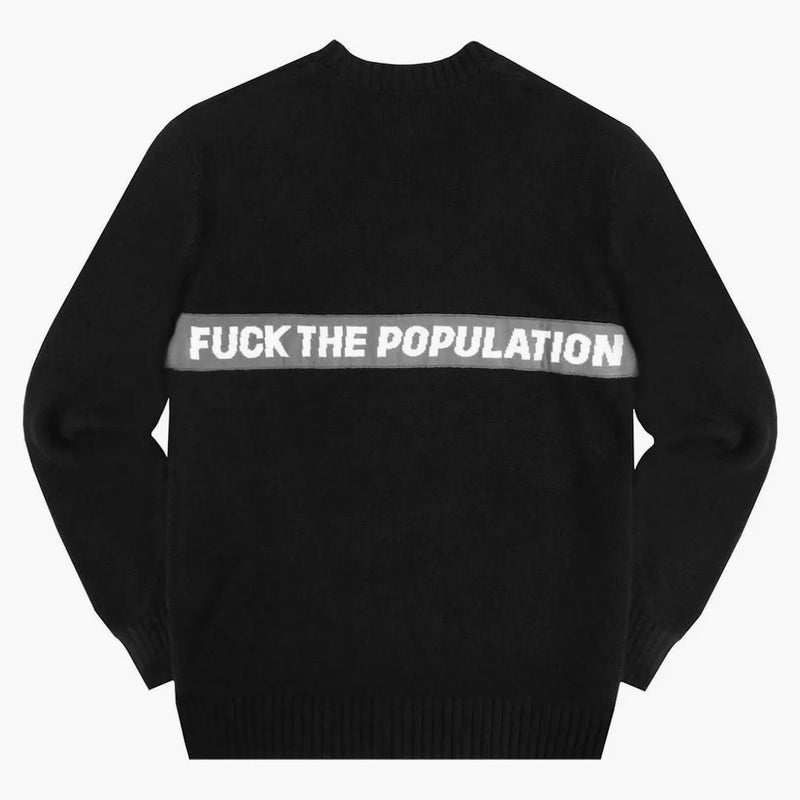 FTP Spell Out Knit Sweater Black