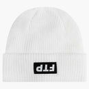 FTP Upside Down Logo Beanie White