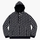 Ftp x famoso en todo logotipo zip sudadera negro