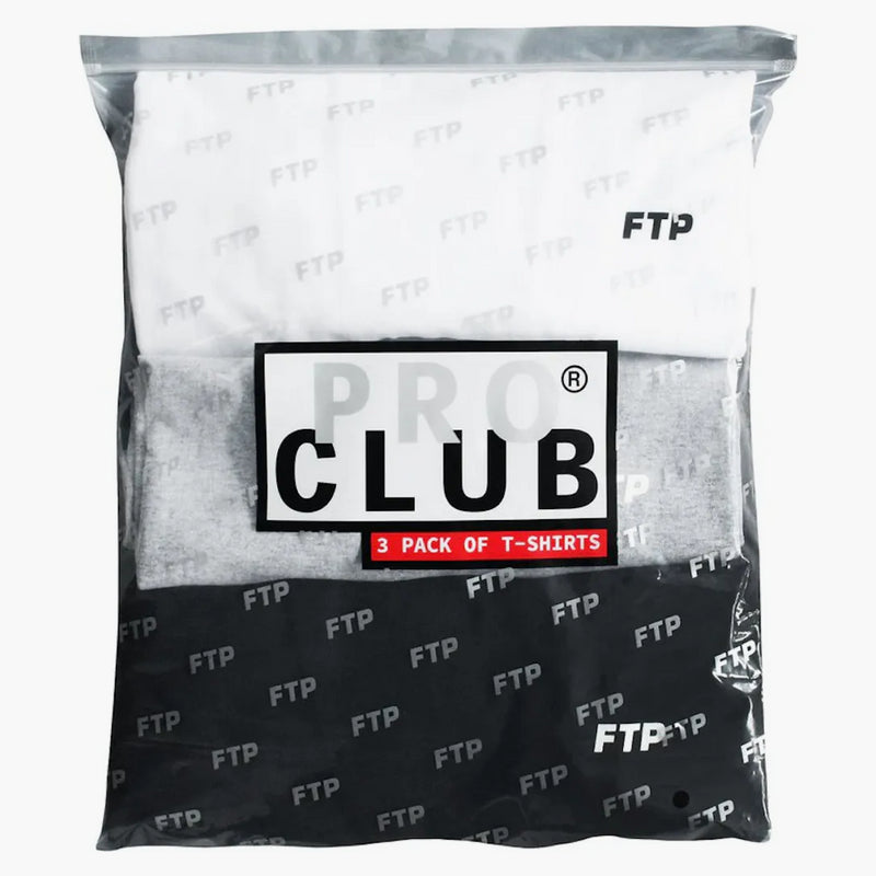FTP X Pro Club (3 paczki) White/Heather Grey/Black