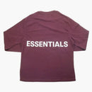 Fear of God Essentials Boxy Graphic Long Sleeve T-Shirt Burgundy