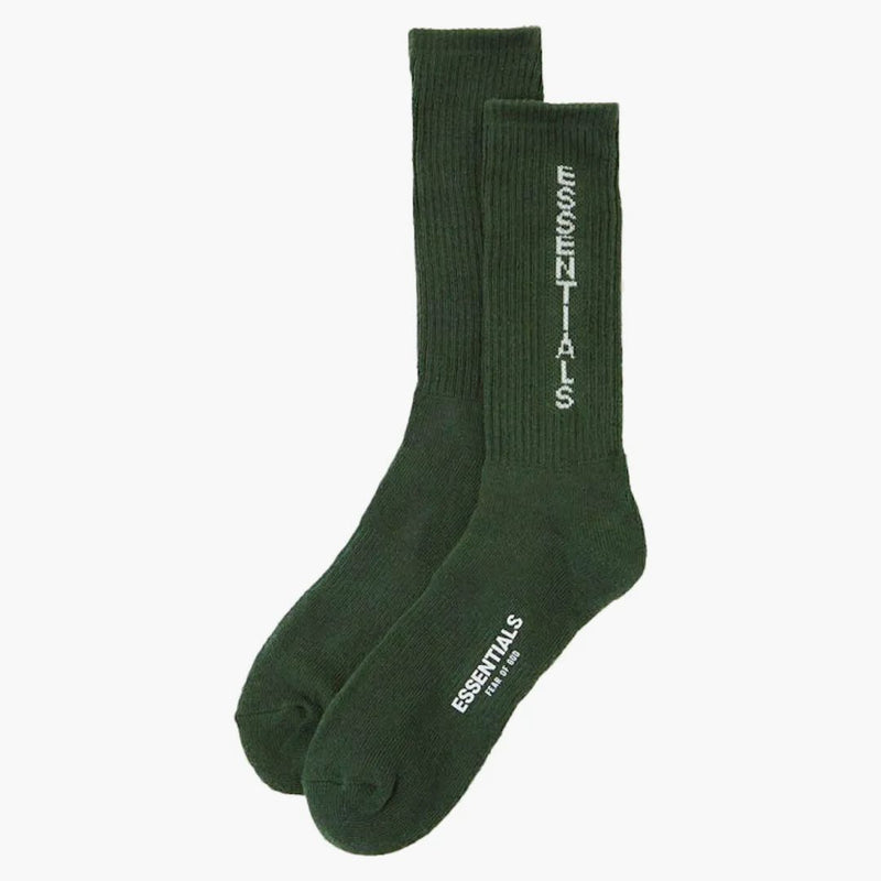Fear Of God Essentials Graphic Socks Green