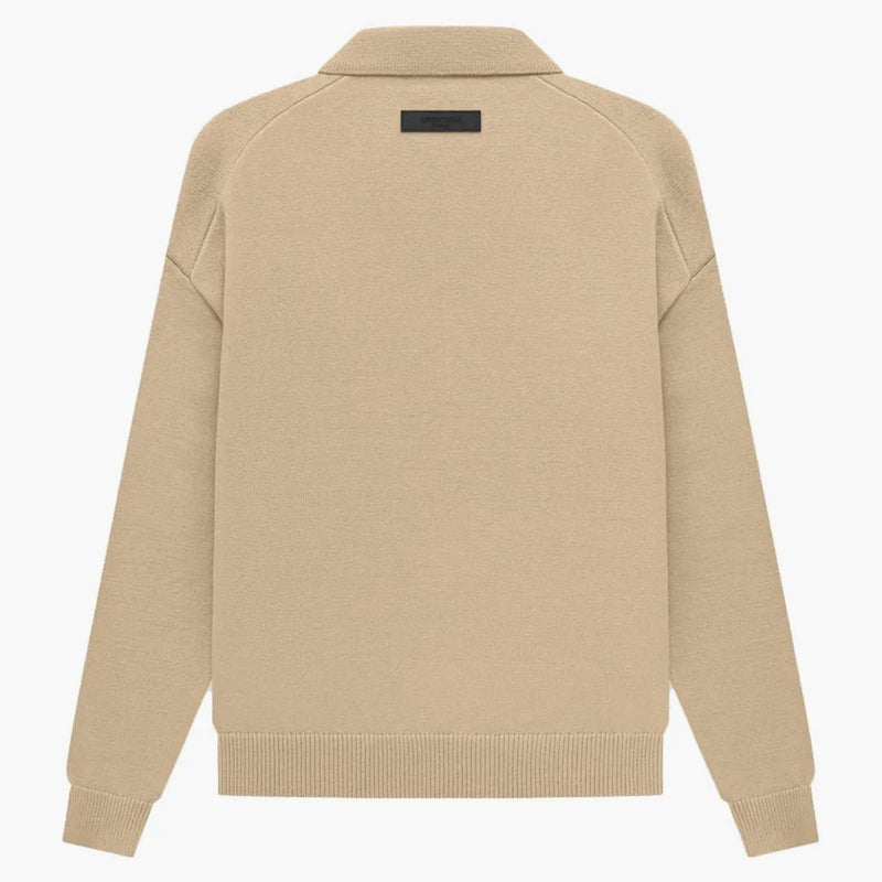 Paura di Dio Essentials Knit LS Polo Sand