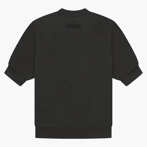 Paura di Dio Essentials Ss Waffle Sweatshirt Off Black