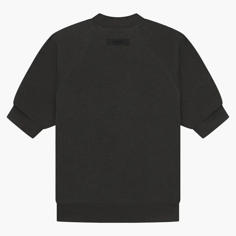 Paura di Dio Essentials Ss Waffle Sweatshirt Off Black