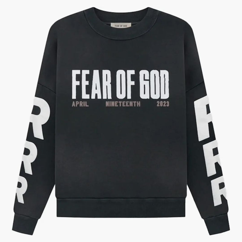 Fear of God X RRR123 April 19 Crewneck Black