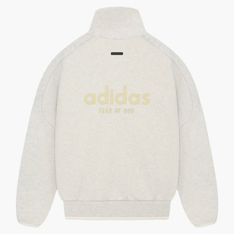 Fear Of God Athletics Heavy Fleece Track Jacket Oatmeal Heather