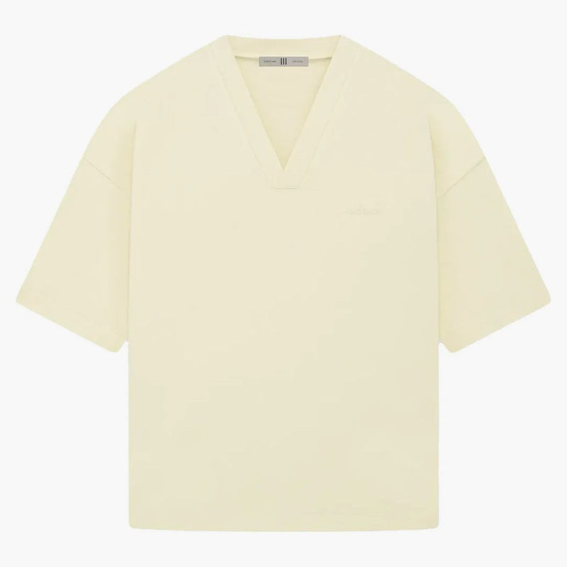 Fear Of God Athletics Heavy Jersey V-neck Tee Pale Yellow