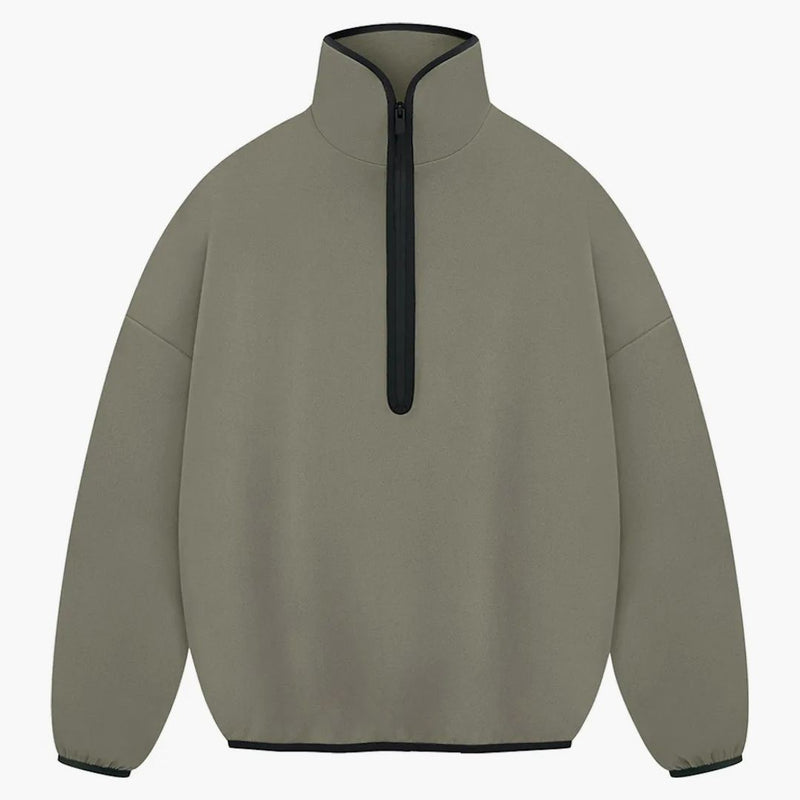 Strach z Boha Atletika Suede Fleece 1/2 Zip Clay