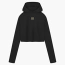 Fear Of God Athletics Womens Base Layer Crop Hoodie Black