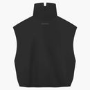 Fear Of God Athletics Womens Suede Fleece Mock Neck Black